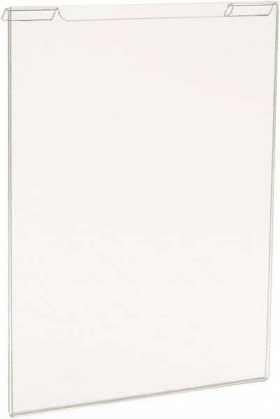 ECONOCO - 8-1/2 Inch Wide x 11 Inch High Sign Compatibility, Acrylic Round Frame Slatwall, Gridwall Sign Holder - Clear, 11 Inch Holder Height, Holds 1 Sign - Exact Tooling