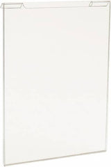 ECONOCO - 8-1/2 Inch Wide x 11 Inch High Sign Compatibility, Acrylic Round Frame Slatwall, Gridwall Sign Holder - Clear, 11 Inch Holder Height, Holds 1 Sign - Exact Tooling