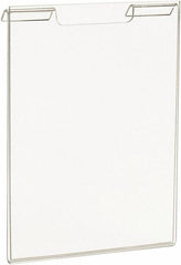 ECONOCO - 5-1/2 Inch Wide x 7 Inch High Sign Compatibility, Acrylic Round Frame Slatwall, Gridwall Sign Holder - Clear, 7 Inch Holder Height, Holds 1 Sign - Exact Tooling