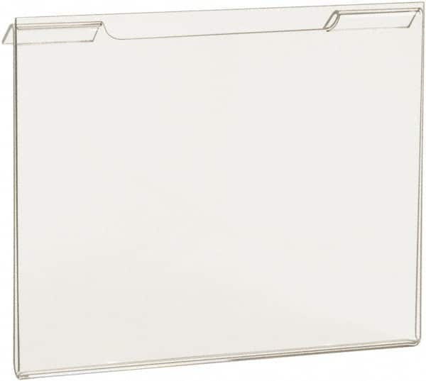 ECONOCO - 7 Inch Wide x 5-1/2 Inch High Sign Compatibility, Acrylic Round Frame Slatwall, Gridwall Sign Holder - Clear, 5-1/2 Inch Holder Height, Holds 1 Sign - Exact Tooling