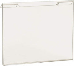 ECONOCO - 7 Inch Wide x 5-1/2 Inch High Sign Compatibility, Acrylic Round Frame Slatwall, Gridwall Sign Holder - Clear, 5-1/2 Inch Holder Height, Holds 1 Sign - Exact Tooling