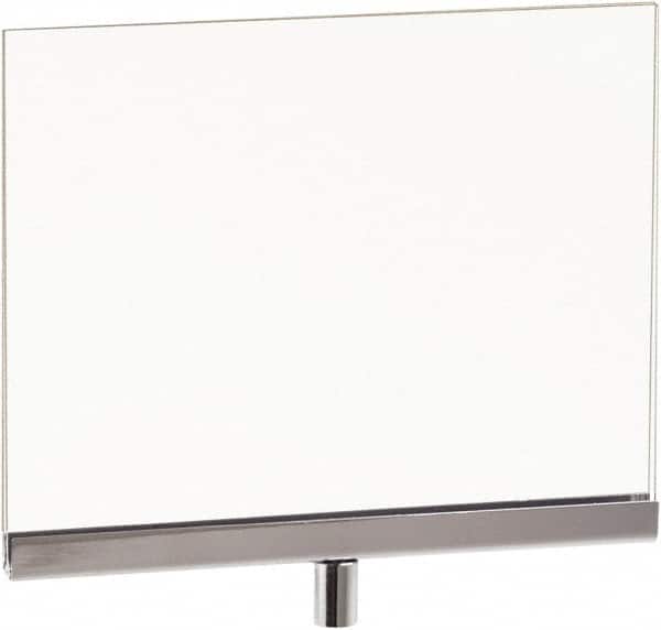 ECONOCO - 7 Inch Wide x 5-1/2 Inch High Sign Compatibility, Acrylic Square Frame Sign Holder - Clear, 5-1/2 Inch Holder Height, Holds 1 Sign - Exact Tooling