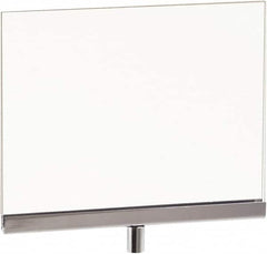 ECONOCO - 7 Inch Wide x 5-1/2 Inch High Sign Compatibility, Acrylic Square Frame Sign Holder - Clear, 5-1/2 Inch Holder Height, Holds 1 Sign - Exact Tooling