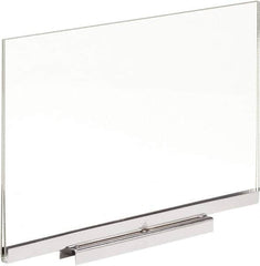 ECONOCO - 11 Inch Wide x 7 Inch High Sign Compatibility, Acrylic Square Frame Sign Holder - Clear, 7 Inch Holder Height, Holds 1 Sign - Exact Tooling