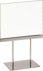 ECONOCO - 7 Inch Wide x 5-1/2 Inch High Sign Compatibility, Acrylic Square Frame Sign Holder - Clear, 5-1/2 Inch Holder Height, Holds 1 Sign - Exact Tooling