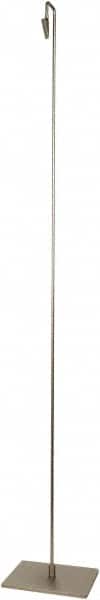 ECONOCO - 6 Inch Wide x 42 Inch High Sign Compatibility, Steel Sign Holder - Satin Nickel, 42 Inch Holder Height, Holds 1 Sign - Exact Tooling