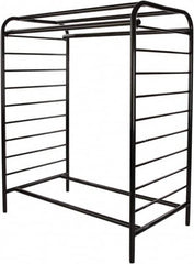 ECONOCO - Black Double Center Floor Display Rack - 48" Wide x 58" High x 28" Deep - Exact Tooling