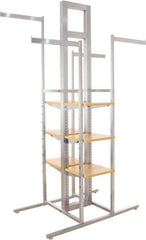 ECONOCO - 8 Shelf, 4-Way Display Rack - 24" Wide x 72" High x 44" Deep - Exact Tooling