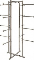 ECONOCO - Chrome Folding Display Rack Tower - 19-1/2" Wide x 61-1/2" High - Exact Tooling