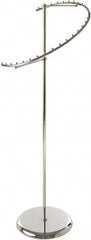ECONOCO - Chrome Spiral Costumer Display Rack - 24" Wide x 67" High - Exact Tooling