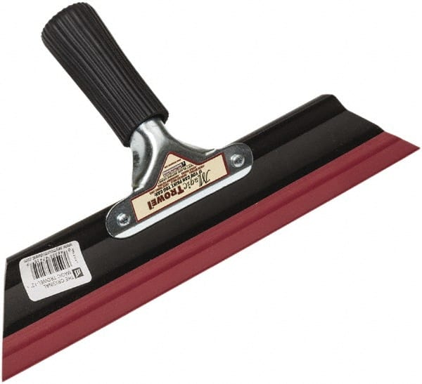 SEYMOUR-MIDWEST - Rubber Smoother Trowel - 12" Long x 12" Wide, Rubber Handle - Exact Tooling