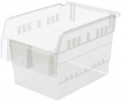 Akro-Mils - 11-5/8" Deep, Clear Hopper Shelf Bin - 8" High x 8-1/4" Wide x 11-5/8" Long - Exact Tooling