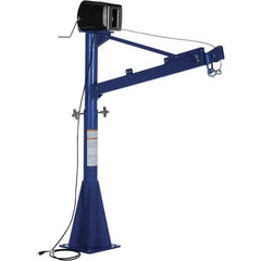 Vestil - 1,500 Lb Load Capacity, Steel Jib Crane - 5' 9/16" Span - Exact Tooling