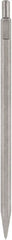 DeWALT - 21/32" Head Width, 18" OAL, 3/4" Shank Diam, Point Chisel - Spline Drive, Spline Shank, Steel - Exact Tooling