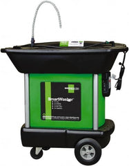 CRC - Free Standing Water-Based Parts Washer - 25 Gal Max Operating Capacity, Plastic Tank, 27" Long x 23" Wide, 110 Input Volts - Exact Tooling