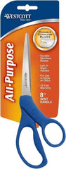 Westcott - 3.296" LOC, 8" OAL Stainless Steel Standard Standard - Plastic Offset Handle, For General Purpose Use - Exact Tooling