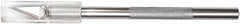 Westcott - Steel Hobby Knife with 5 Blades - #11 Classic Fine Point Blade, 0.196" Blade Length, 1" Blade Length, Plastic Handle - Exact Tooling