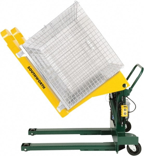 Southworth - 4,000 Lb Load Limit, Container Tilting Table - 85° Tilting Angle - Exact Tooling