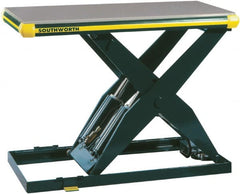 Southworth - 4,000 Lb Capacity Hydraulic Scissor Lift Table - 6-3/4" to 42-3/4" Lift Height, 48" Platform Length x 24" Platform Width - Exact Tooling