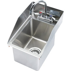 Krowne - 9" Long x 10" Wide Inside, 1 Compartment, Grade 304 Stainless Steel Drop In Sink - 20 Gauge, 18" Long x 12" Wide x 15" High Outside, 9" Deep - Exact Tooling