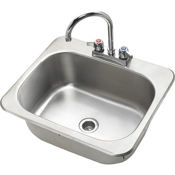 Krowne - 12" Long x 17" Wide Inside, 1 Compartment, Grade 304 Stainless Steel Drop In Sink - 20 Gauge, 17" Long x 20" Wide x 7" High Outside, 7" Deep - Exact Tooling