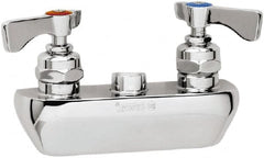 Krowne - Wall Mount, Spoutless Faucet Body Only - Two Handle, Color Coded, Blade Handle, Spoutless, No Drain - Exact Tooling