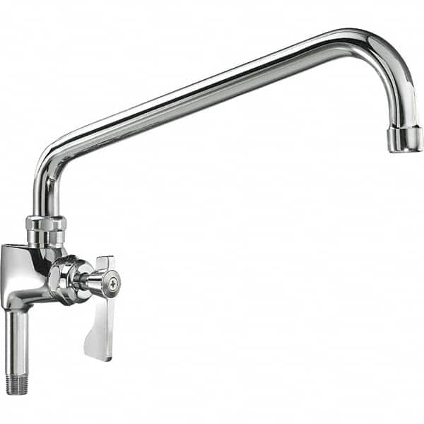 Krowne - Base Mount, Low Arc Add-On Faucet for Pre-Rinse Units - One Handle, Blade Handle, Swing Spout and Nozzle, No Drain - Exact Tooling