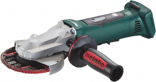 Metabo - 5" Wheel Diam, 8,000 RPM, Cordless Angle & Disc Grinder - 5/8-11 Spindle - Exact Tooling