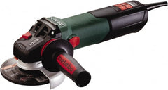 Metabo - 5" Wheel Diam, 2,000 to 7,600 RPM, Corded Angle & Disc Grinder - 5/8-11 Spindle, 120 Volts, 13.5 Amps - Exact Tooling