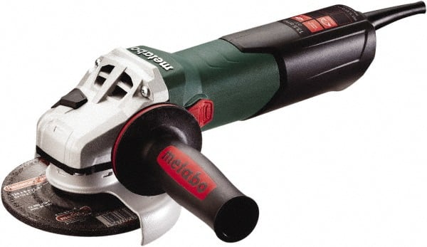 Metabo - 5" Wheel Diam, 2,800 to 9,600 RPM, Corded Angle & Disc Grinder - 5/8-11 Spindle, 120 Volts, 13.5 Amps - Exact Tooling