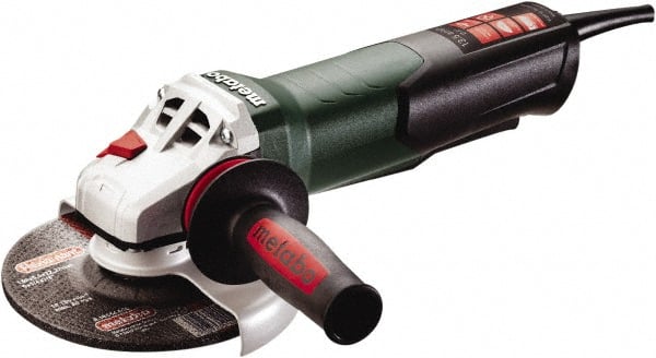 Metabo - 6" Wheel Diam, 9,600 RPM, Corded Angle & Disc Grinder - 5/8-11 Spindle, 120 Volts, 13.5 Amps - Exact Tooling