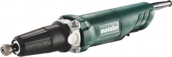Metabo - 1/4 Inch Collet, 25,000 RPM, Straight, Electric Die Grinder - 120 Volt, 3.5 Amp - Exact Tooling