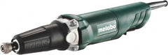 Metabo - 1/4 Inch Collet, 25,000 RPM, Straight, Electric Die Grinder - 120 Volt, 3.5 Amp - Exact Tooling