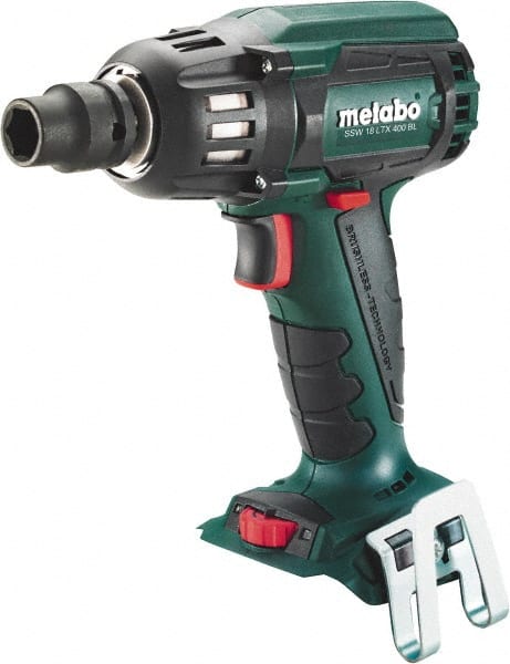 Metabo - 1/2" Drive 18 Volt Pistol Grip Cordless Impact Wrench & Ratchet - 2,150 RPM, 295 Ft/Lb Torque, Lithium-Ion Batteries Not Included - Exact Tooling