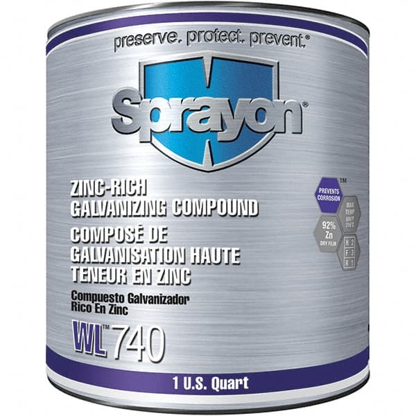 Sprayon - 32 oz Zinc Cold Galvanizing Compound - Comes in Can - Exact Tooling