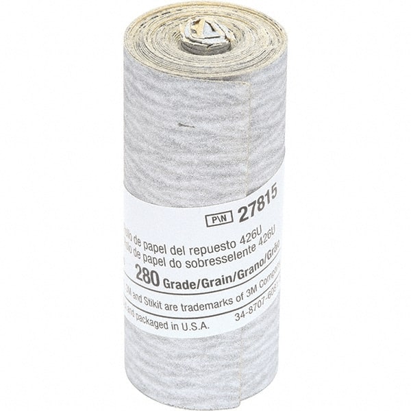 3M - 2-1/2" Diam, 280 Grit Silicon Carbide Adhesive PSA Disc - Very Fine Grade, Gray, Paper Backing, Flexible, Use with Hand Sanding - Exact Tooling