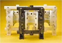 Versa-Matic - 1/2" NPT, Air Operated Diaphragm Pump - PTFE Diaphragm, Polypropylene Housing - Exact Tooling