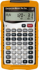 Calculated Industries - 11-Digit (7 normal, 4 Fractions) with Full Annunciators Handheld Calculator - 5/8" x 2-1/2" (15.00mm x 65.0mm) Display Size, Silver & Yellow, LR-44/A76 Powered - Exact Tooling