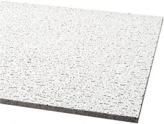 Armstrong World - 48" Long x 24" Wide, Wet-Formed Mineral Fiber Acoustic Ceiling Tile - ASTM E1264 Specification, White - Exact Tooling