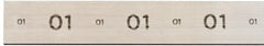 Starrett - 36" Long x 1-1/4" Wide x 5/16" Thick, AISI Type O1, Tool Steel Oil-Hardening Flat Stock - + 0.015" Long Tolerance, - 0 - 0.005" Wide Tolerance, +/- 0.001" Thick Tolerance - Exact Tooling