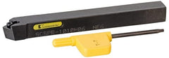 Kennametal - SCSP, Right Hand Cut, 45° Lead Angle, 10mm Shank Height x 10mm Shank Width, Positive Rake Indexable Turning Toolholder - 100mm OAL, CP..0602.. Insert Compatibility, Series Screw-On - Exact Tooling