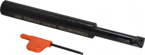 Kennametal - 12.19mm Min Bore Diam, 6" OAL, 5/8" Shank Diam, A-STUN Indexable Boring Bar - T221P Insert, Screw Holding Method - Exact Tooling