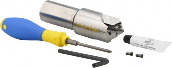 Iscar - Series ChamRing, 0.531" ID, 1.496" Overall Diam, 5.21" OAL Drilling Chamfer Ring - XCGT-DT Insert - Exact Tooling