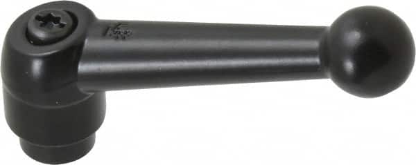 KIPP - 5/16-18, 0.71" Hub Diam, Zinc Die Cast (Steel Components) Tapped Adjustable Clamping Lever - 2.87" OAL, 1.79" High, 0.47" Hole Depth - Exact Tooling