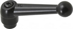 KIPP - 5/16-18, 0.71" Hub Diam, Zinc Die Cast (Steel Components) Tapped Adjustable Clamping Lever - 2.87" OAL, 1.79" High, 0.47" Hole Depth - Exact Tooling