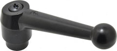 KIPP - 1/2-13, 1.18" Hub Diam, Zinc Die Cast (Steel Components) Tapped Adjustable Clamping Lever - 4.96" OAL, 3.11" High, 0.91" Hole Depth - Exact Tooling