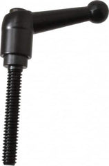 KIPP - 1/4-20, 13mm Hub Diam, Zinc Die Cast (Steel Components) Threaded Stud Adjustable Clamping Lever - 1.57" Stud Length, 46mm OAL, 32.5mm High - Exact Tooling