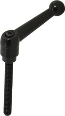 KIPP - 5/16-18, 0.71" Hub Diam, Zinc Die Cast (Steel Components) Threaded Stud Adjustable Clamping Lever - 2.36" Stud Length, 2.87" OAL, 1.79" High - Exact Tooling