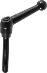 KIPP - 3/8-16, 0.71" Hub Diam, Zinc Die Cast (Steel Components) Threaded Stud Adjustable Clamping Lever - 2.36" Stud Length, 2.87" OAL, 1.79" High - Exact Tooling
