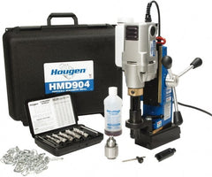 Hougen - 2" Travel, Portable Magnetic Drill Press - 450 RPM, 8 Amps, 1.25 hp, 920 Watts - Exact Tooling